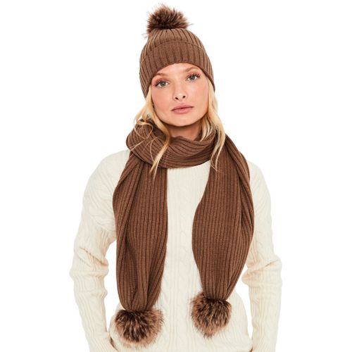 Cravates et accessoires Ensemble bonnet et écharpe à pompons - Selmark - Modalova
