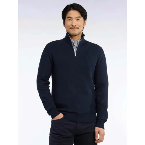 Sweat-shirt Pull camionneur marine en coton - Eden Park - Modalova