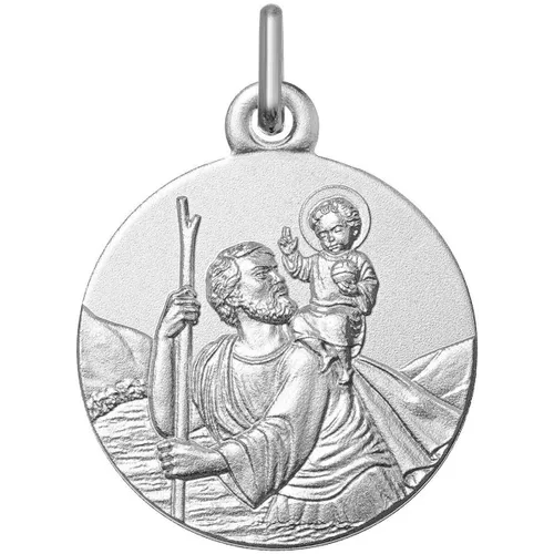 Pendentifs Médaille Saint Christophe argent rhodié - Brillaxis - Modalova