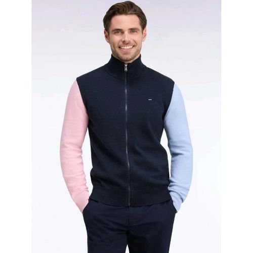 Gilet Gilet zippé marine en coton - Eden Park - Modalova