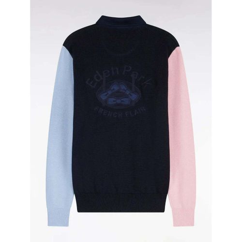 Pull Pull col maillot marine en coton - Eden Park - Modalova