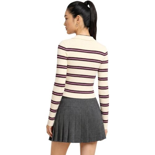 Pull ONLKAYA LS STRIPE POLO KNT NOOS 15380052 - Only - Modalova