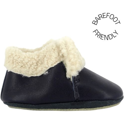Chaussons bébé Chaussons Doudou Fur Sheep Nappa Dark Blue - Bonton - Modalova