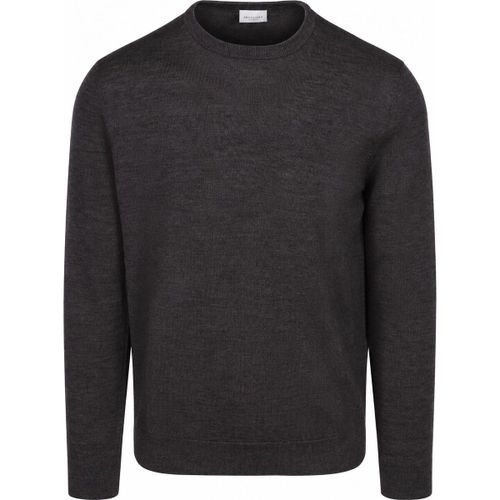 Sweat-shirt Pull Laine Mérinos Brun Foncé - Profuomo - Modalova