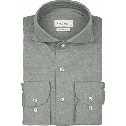 Chemise Chemise Tricotée Japonais Melange Vert - Profuomo - Modalova