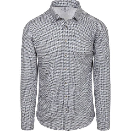 Chemise Chemise Imprimé Cercles et Carrés Verte - Desoto - Modalova