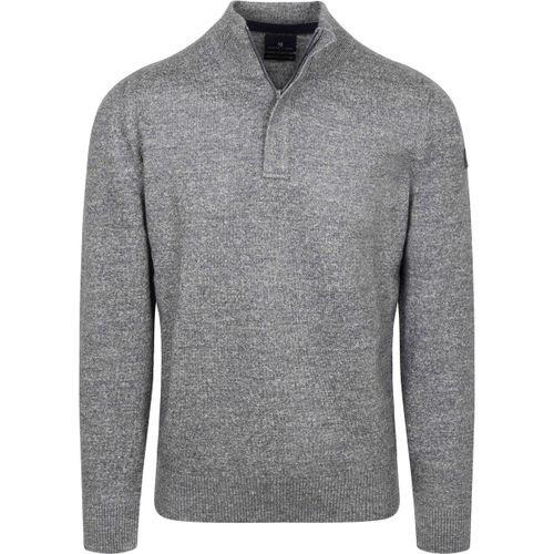 Sweat-shirt Pull Col Zippé Bleu Foncé - State Of Art - Modalova
