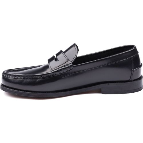 Mocassins Penny Loafers Cuir Noir - Suitable - Modalova