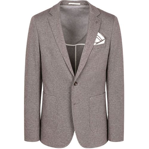Veste Blazer Fame Pied-de-Poule Tabac - Suitable - Modalova