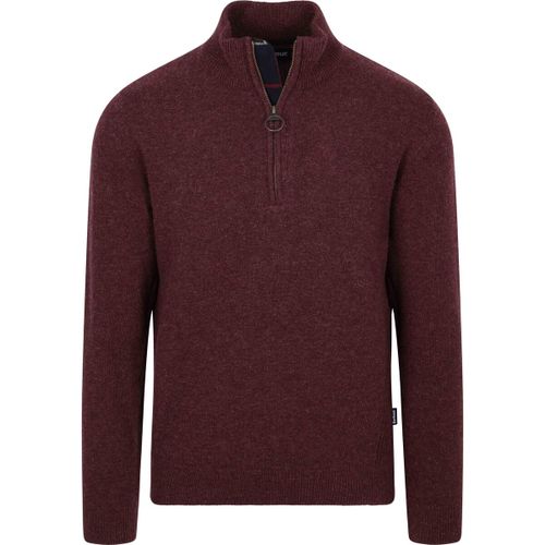 Sweat-shirt Holden Pull-over Demi-Zip Laine Bordeaux - Barbour - Modalova