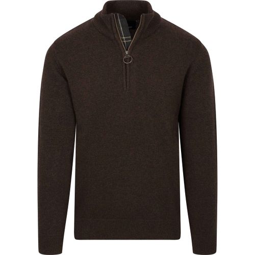 Sweat-shirt Holden Pull-over Demi-Zip Laine Dark Oak - Barbour - Modalova