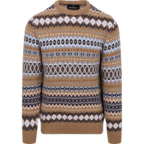 Sweat-shirt Fairisle Pull Laine Camel - Barbour - Modalova