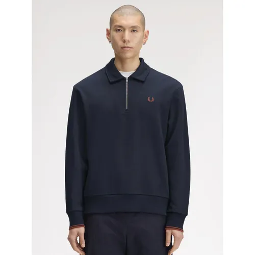 Sweat-shirt Polo Half Zip Navy - Fred Perry - Modalova