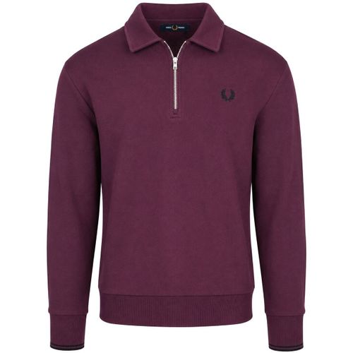 Sweat-shirt Polo Half Zip Plum - Fred Perry - Modalova