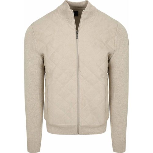 Gilet Gilet Zippé Hybride Matelassé Taupe - Casamoda - Modalova