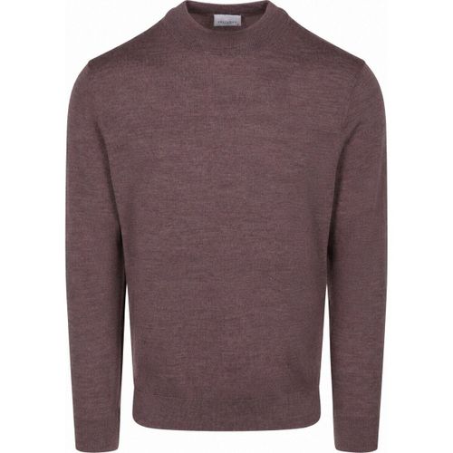 Sweat-shirt Pull Col Roulé Laine Mérinos Aubergine - Profuomo - Modalova