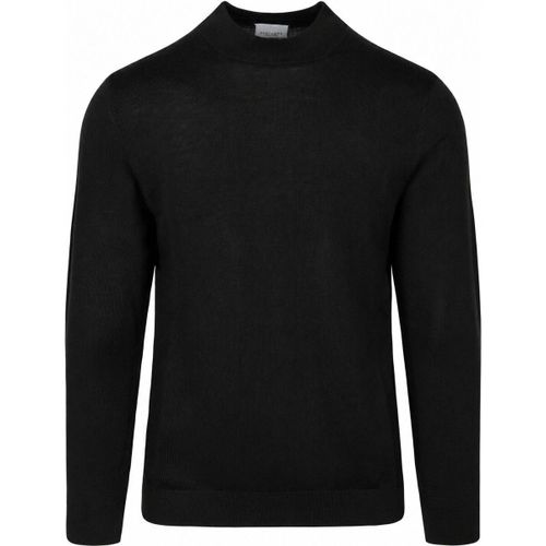 Sweat-shirt Pull Col Roulé Laine Mérinos Noir - Profuomo - Modalova
