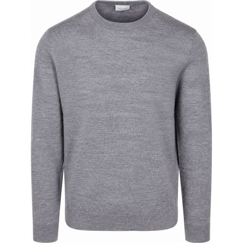 Sweat-shirt Pull Laine Mérinos Gris - Profuomo - Modalova