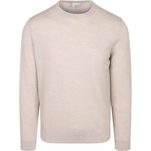 Sweat-shirt Pull Laine Mérinos Beige - Profuomo - Modalova