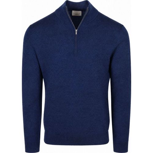 Sweat-shirt Pullover Half Zip Laine Merino Royal Blue - Profuomo - Modalova
