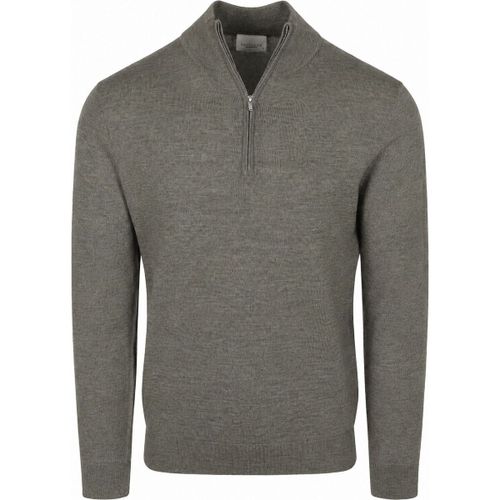 Sweat-shirt Pull Half Zip Laine Mérinos Vert - Profuomo - Modalova