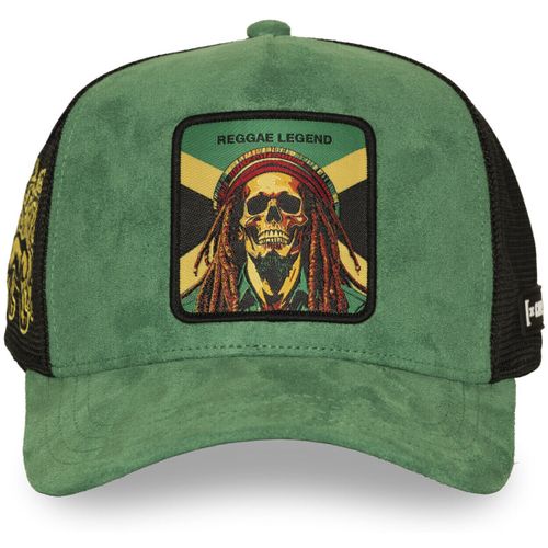 Casquette Casquette trucker en suédine avec filet et patch Reggae Legend - Capslab - Modalova