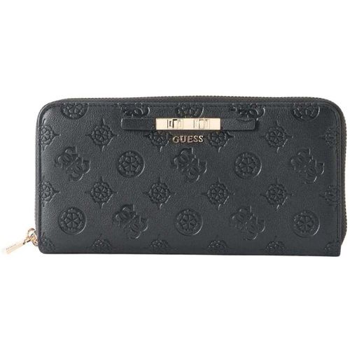 Portefeuille Compagnon Carmella Grand Black Logo - Guess - Modalova