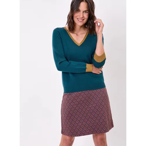 Robe Pull maille épaisse col V ELI - La Fiancee Du Mekong - Modalova