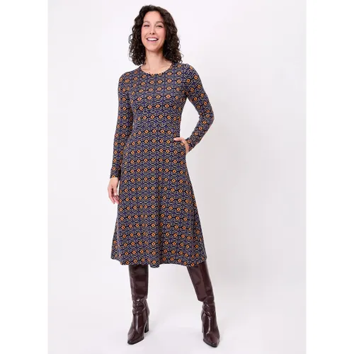 Robe Robe midi imprimée maille fluide BANY - La Fiancee Du Mekong - Modalova