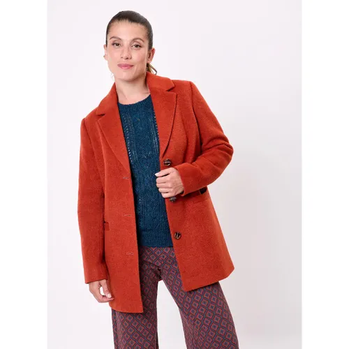 Manteau Manteau droit lainage uni AUDREY - La Fiancee Du Mekong - Modalova