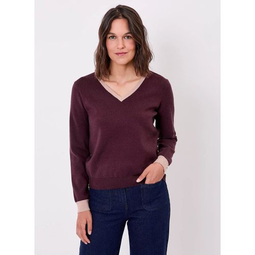 Pull Pull maille épaisse col V ELI - La Fiancee Du Mekong - Modalova