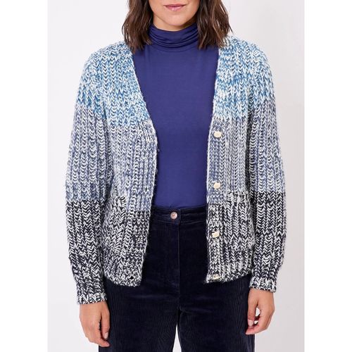 Gilet Gilet grosse maille chinée rayures PATORI - La Fiancee Du Mekong - Modalova