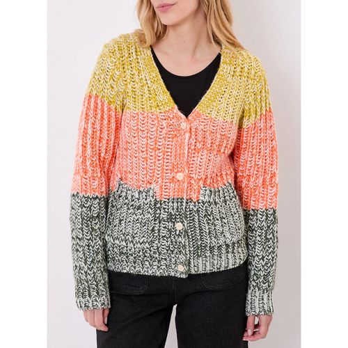 Gilet Gilet grosse maille chinée rayures PATORI - La Fiancee Du Mekong - Modalova