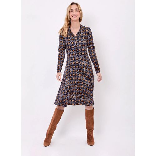 Robes midi Robe chemise maille fluide imprimée SANDA - La Fiancee Du Mekong - Modalova