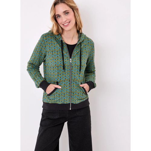 Sweat-shirt Sweat zippé maille jacquard YUMI - La Fiancee Du Mekong - Modalova