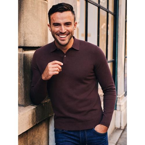 Polo Compact Cotton Polo Bordeaux - Suitable - Modalova