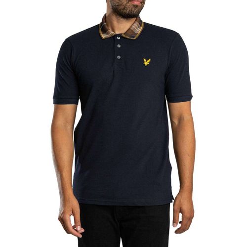 Polo Polo à col tartan - Lyle & Scott - Modalova