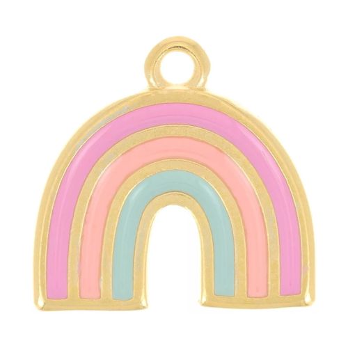 Pendentifs BRELOQUE - Arc en ciel - Doré à l'or fin - Jeunes Et Jolies - Modalova