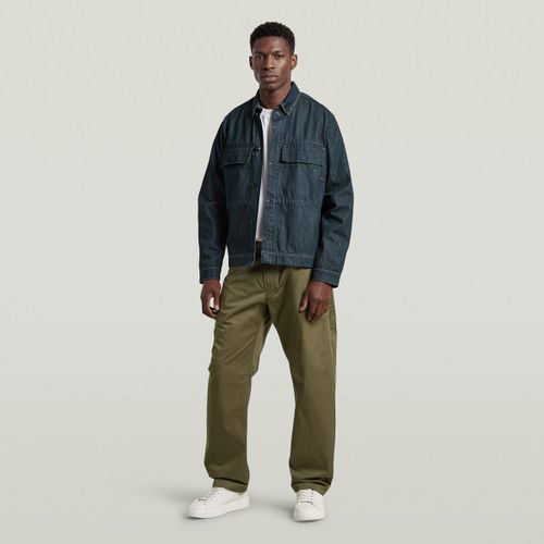 Pantalon D28353-E077 HELSINKI PLEATED LOOSE-H685 DARK KHAKI - G-Star Raw - Modalova