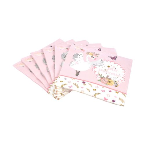 Serviettes de table Lot de 20 serviettes en papier Princesse cygne - U10 - Modalova
