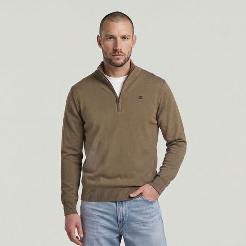 Sweat-shirt D30783-E813 CORE REFINED HALF ZIP-J248 FOSSIL - G-Star Raw - Modalova