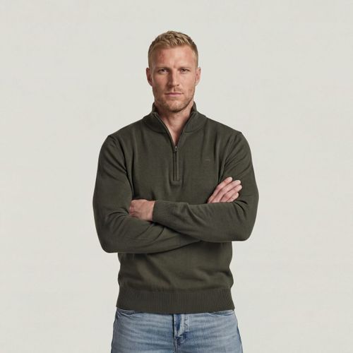 Pull D30783-E813 CORE REFINED HALF ZIP-H020 BLACK OLIVE - G-Star Raw - Modalova
