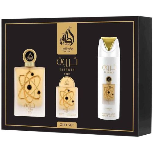 Coffrets de parfums Coffret cadeau Tharwah Gold (3 pièces) - Lattafa Pride - Modalova