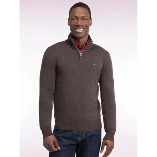 Sweat-shirt Pull camionneur marron en laine - Eden Park - Modalova