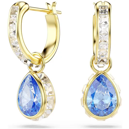 Boucles oreilles Boucles d'oreilles Chroma bleues taille poire - Swarovski - Modalova