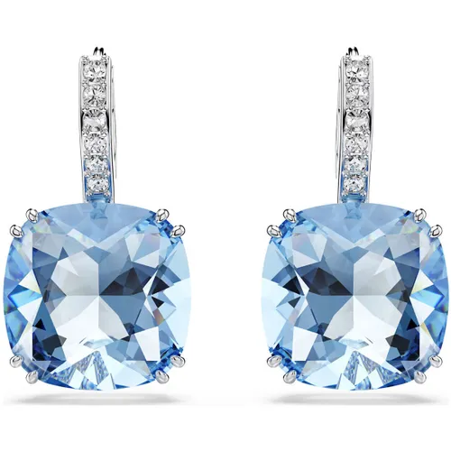 Boucles oreilles Boucles d'oreilles Millenia bleues taille coussin - Swarovski - Modalova