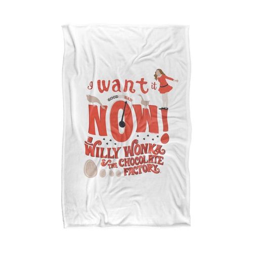 Couvertures 147 cm x 91 cm TV37660 - Willy Wonka & The Chocolate Fact - Modalova