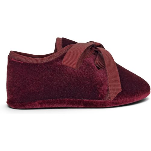 Chaussons bébé Bluchers Velours Ruban Faya - Pisamonas - Modalova
