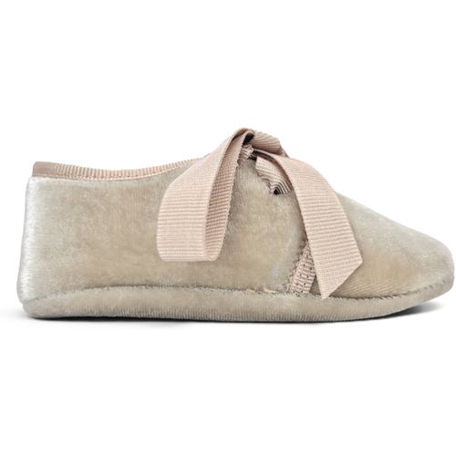 Chaussons bébé Bluchers Velours Ruban Faya - Pisamonas - Modalova
