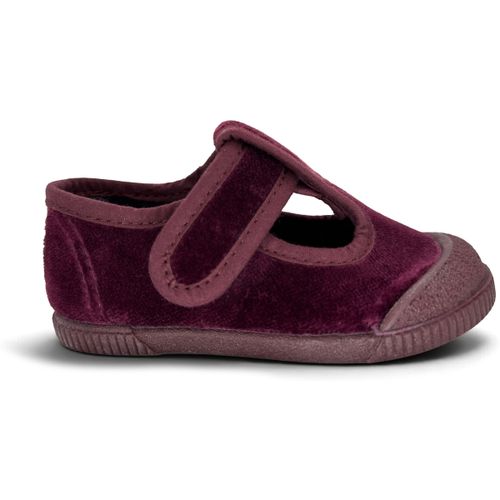 Chaussures 1er pas Salomés Barefoot Velours Bout Caoutchouc - Pisamonas - Modalova
